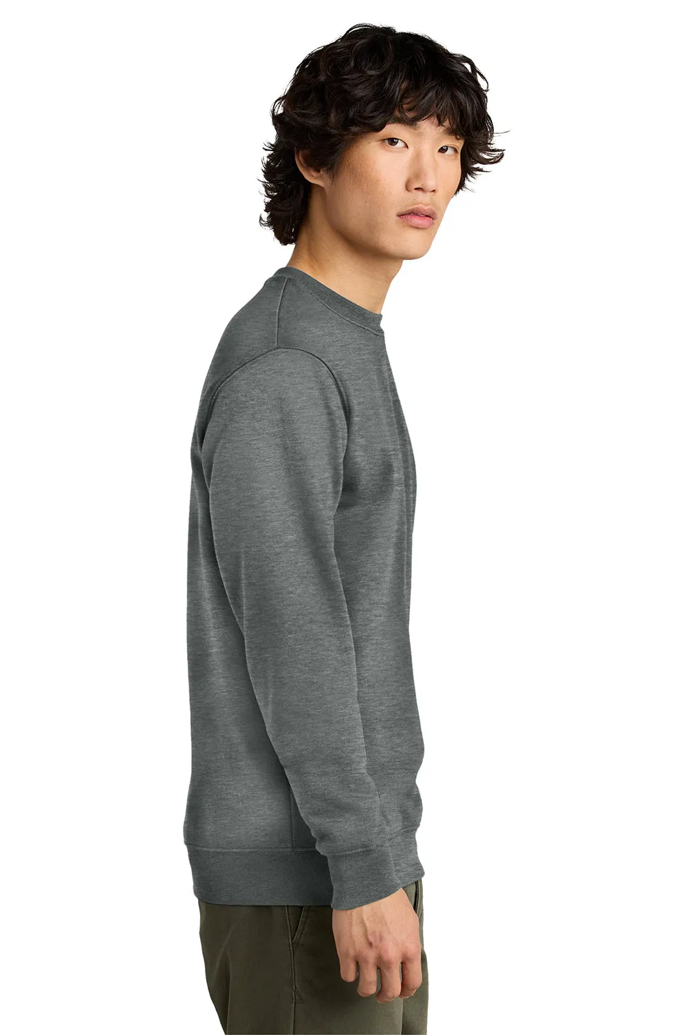 District Mens Very Important Fleece Crewneck Sweatshirt - Grey Frost