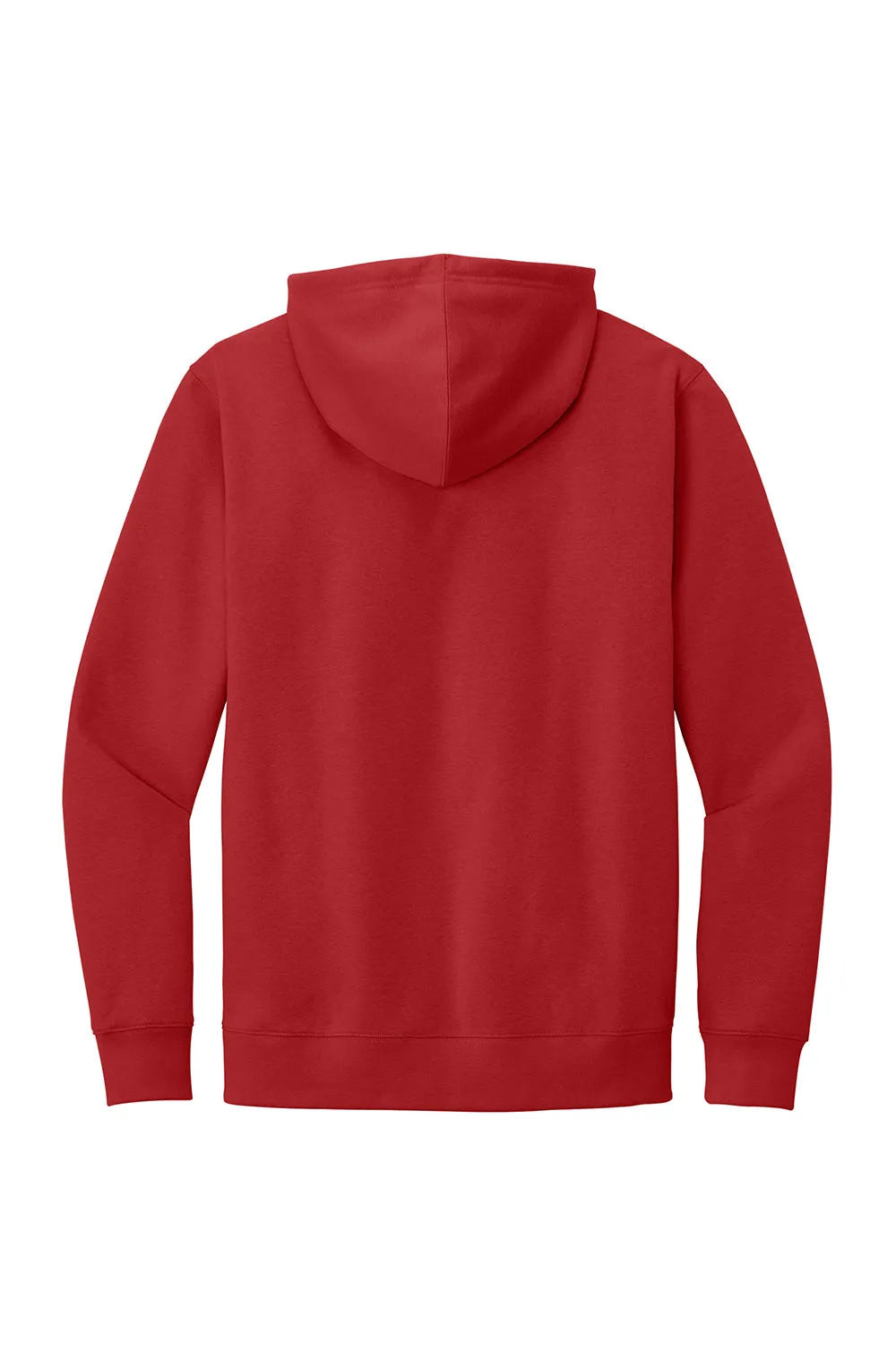 District Mens Very Important Fleece Hooded Sweatshirt Hoodie w/ Pouch Pocket - Classic Red