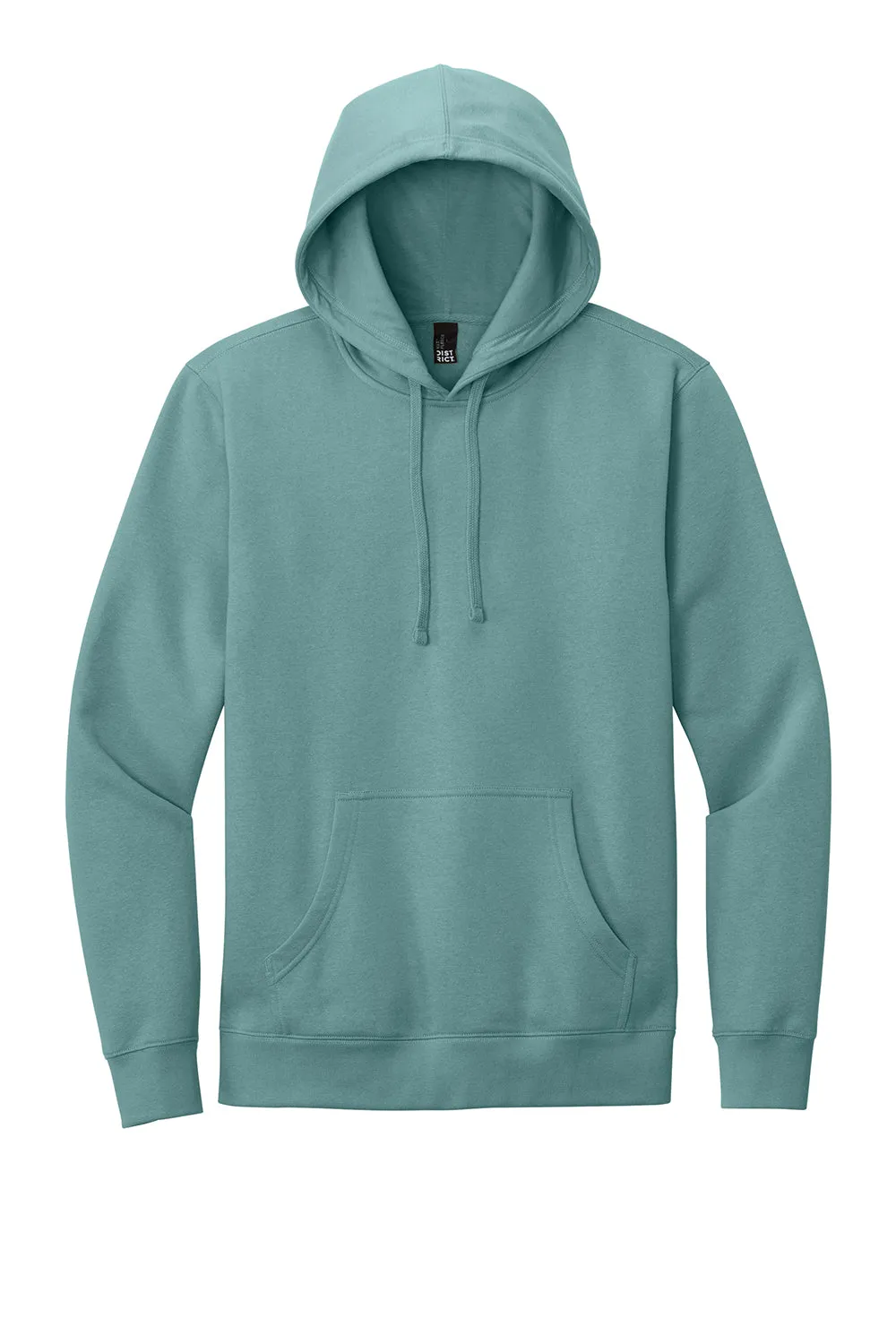 District Mens Very Important Fleece Hooded Sweatshirt Hoodie w/ Pouch Pocket - Eucalyptus Blue