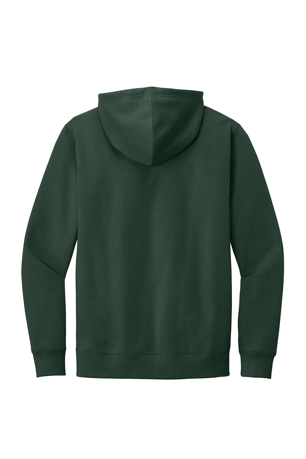 District Mens Very Important Fleece Hooded Sweatshirt Hoodie w/ Pouch Pocket - Forest Green