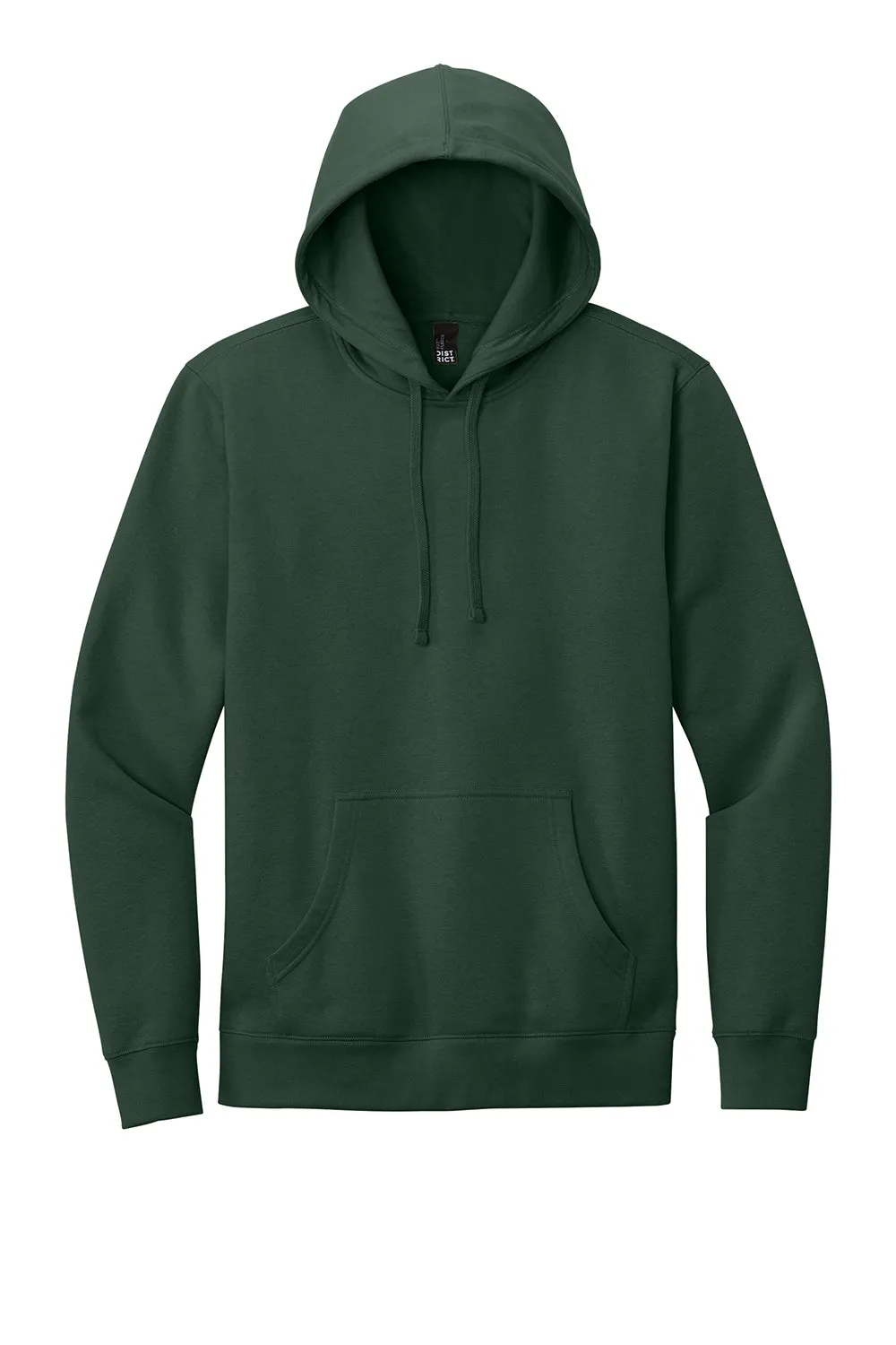 District Mens Very Important Fleece Hooded Sweatshirt Hoodie w/ Pouch Pocket - Forest Green