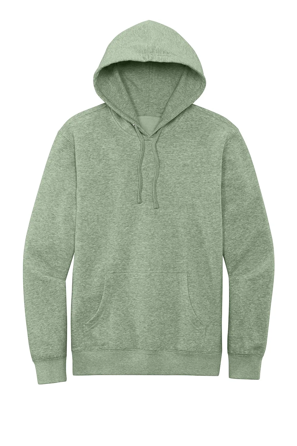 District Mens Very Important Fleece Hooded Sweatshirt Hoodie w/ Pouch Pocket - Heather Dusty Sage