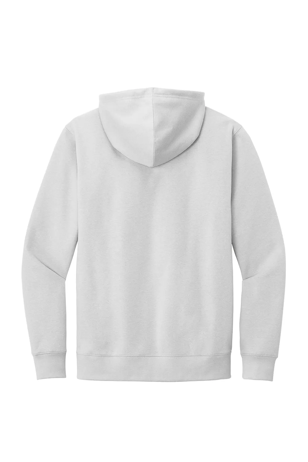 District Mens Very Important Fleece Hooded Sweatshirt Hoodie w/ Pouch Pocket - White Smoke