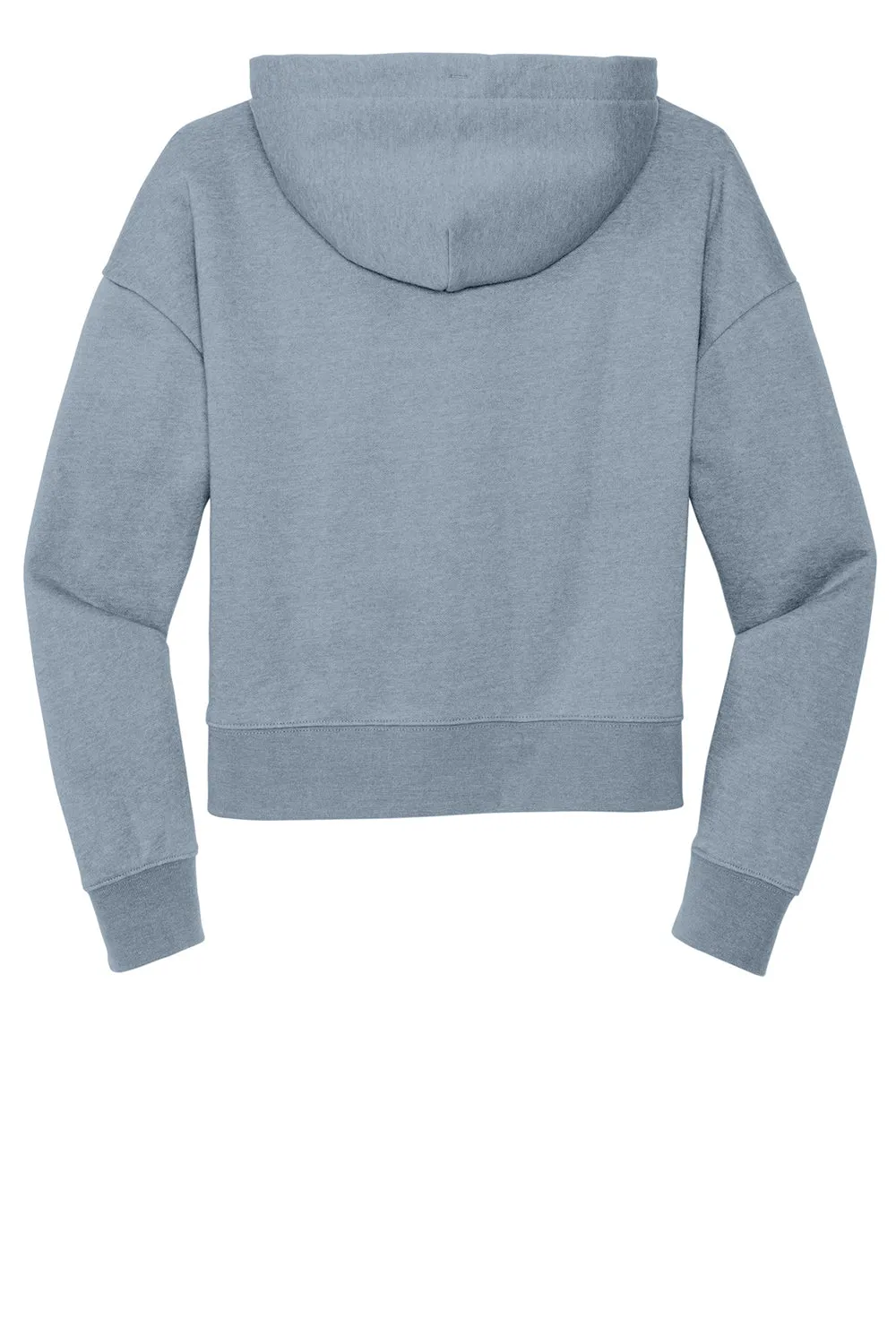 District Womens V.I.T. Fleece Hooded Sweatshirt Hoodie - Heather Flint Blue