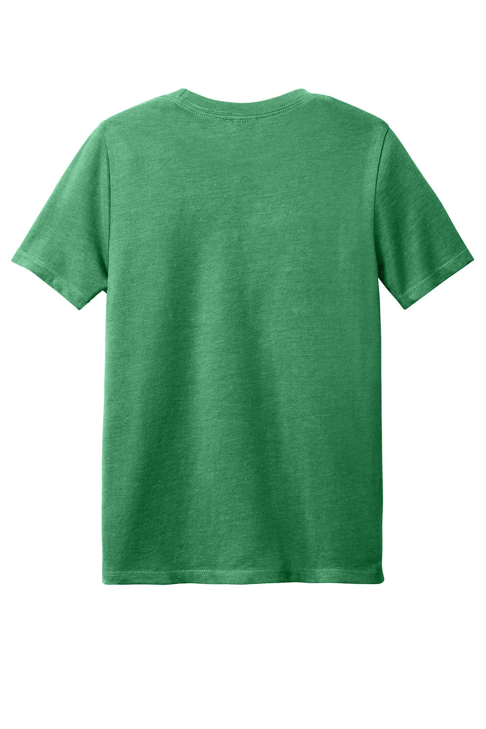 District Youth Perfect Blend CVC Short Sleeve Crewneck T-Shirt - Heather Kelly Green