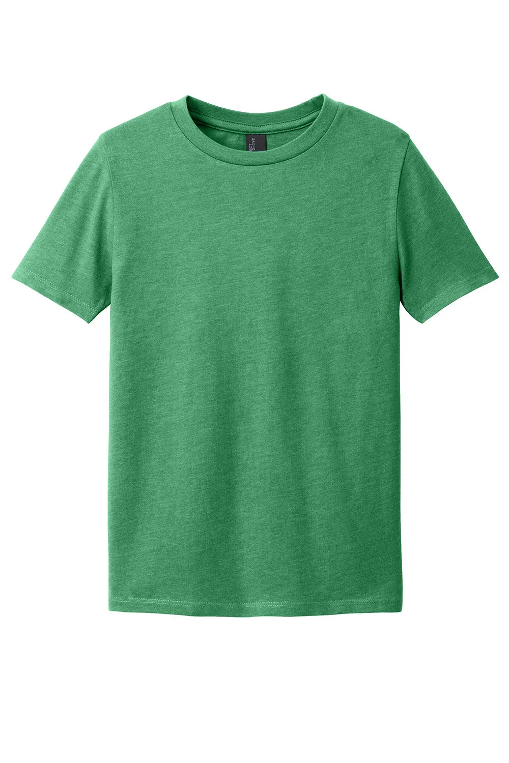 District Youth Perfect Blend CVC Short Sleeve Crewneck T-Shirt - Heather Kelly Green