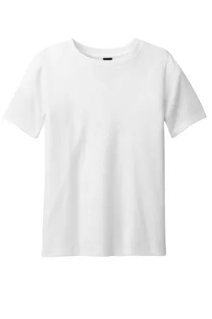 District Youth Perfect Blend CVC Short Sleeve Crewneck T-Shirt - White