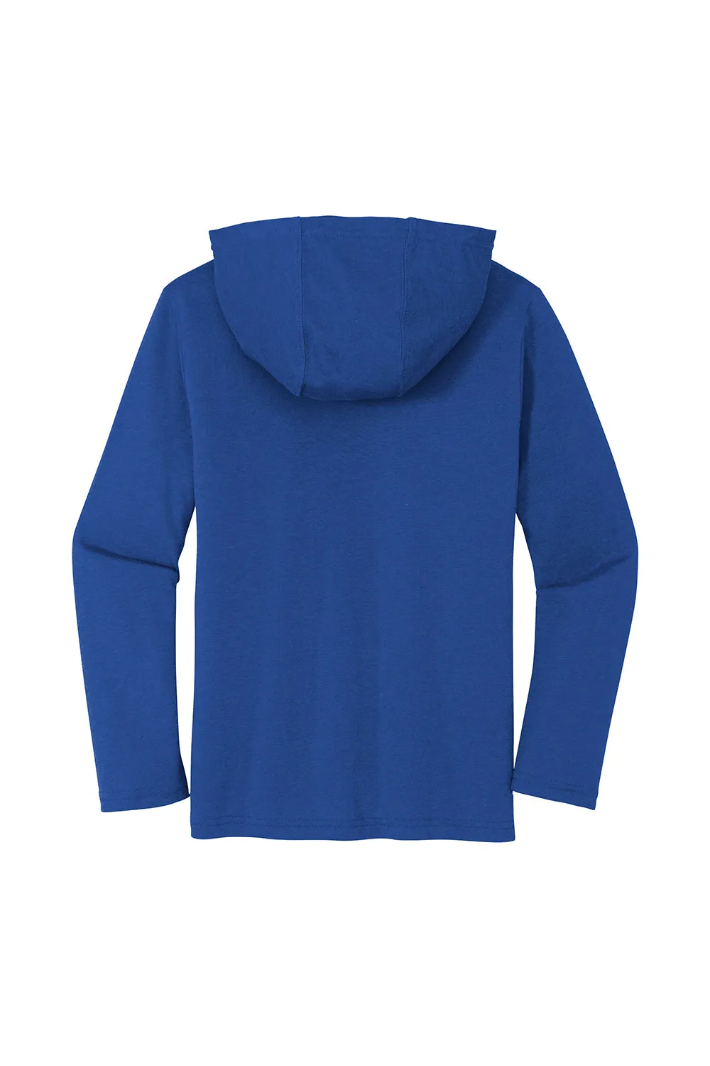 District Youth Perfect Long Sleeve Hooded T-Shirt Hoodie - Deep Royal Blue