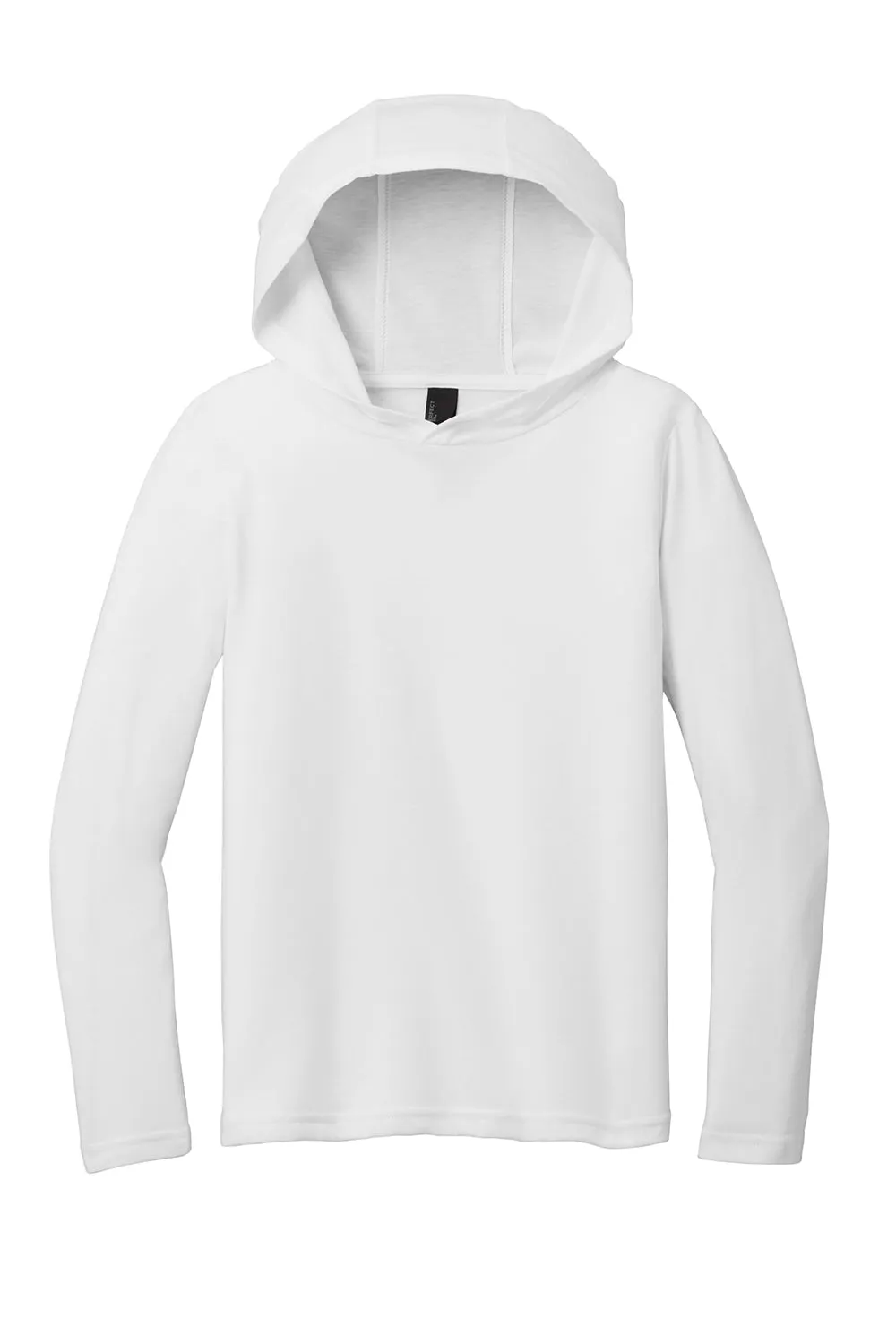 District Youth Perfect Long Sleeve Hooded T-Shirt Hoodie - White