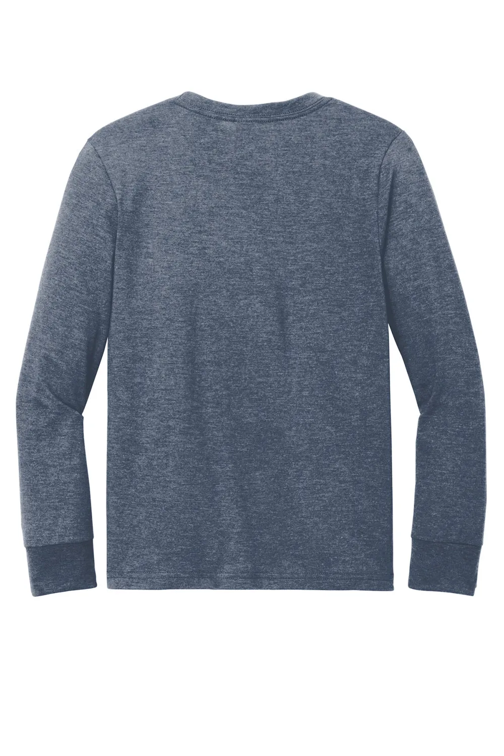 District Youth Perfect Tri Long Sleeve Crewneck T-Shirt - Navy Blue Frost
