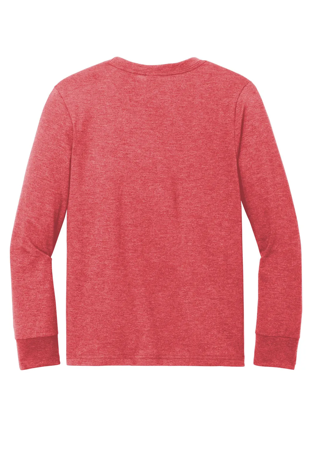 District Youth Perfect Tri Long Sleeve Crewneck T-Shirt - Red Frost