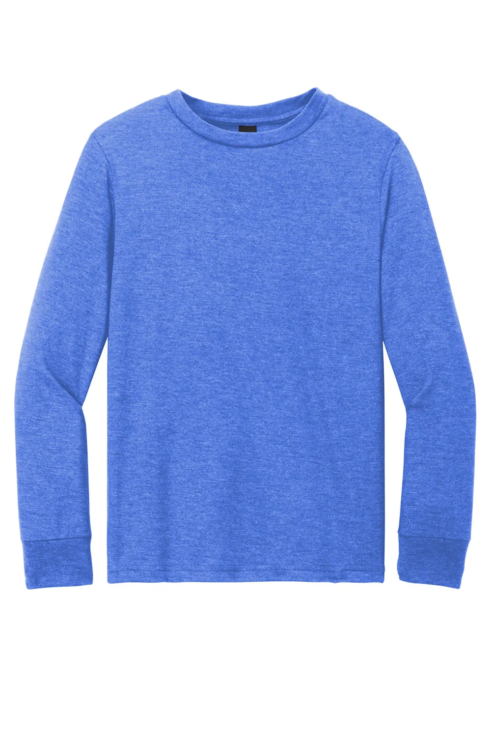 District Youth Perfect Tri Long Sleeve Crewneck T-Shirt - Royal Blue Frost