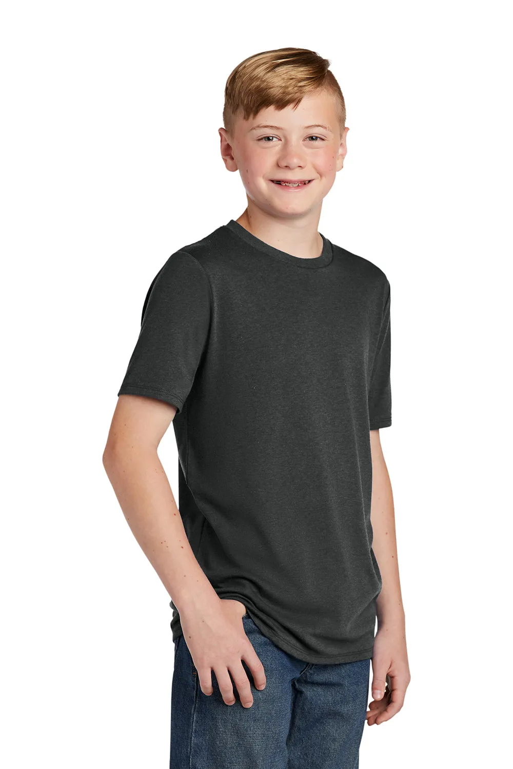 District Youth Perfect Tri Short Sleeve Crewneck T-Shirt - Black Frost