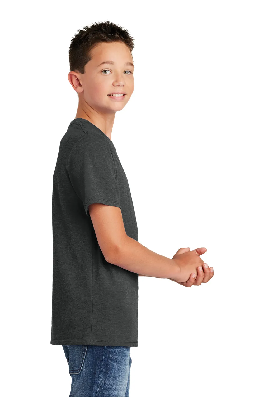 District Youth Perfect Tri Short Sleeve Crewneck T-Shirt - Black Frost