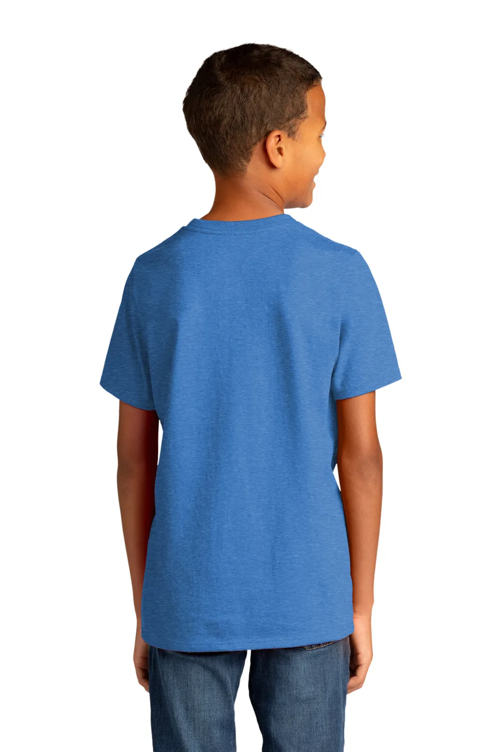 District Youth Re-Tee Short Sleeve Crewneck T-Shirt - Heather Blue