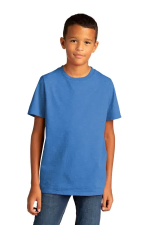 District Youth Re-Tee Short Sleeve Crewneck T-Shirt - Heather Blue