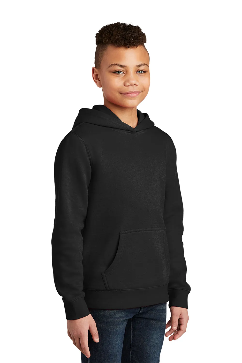 District Youth Very Important Fleece Hooded Sweatshirt Hoodie w/ Pouch Pocket - Black