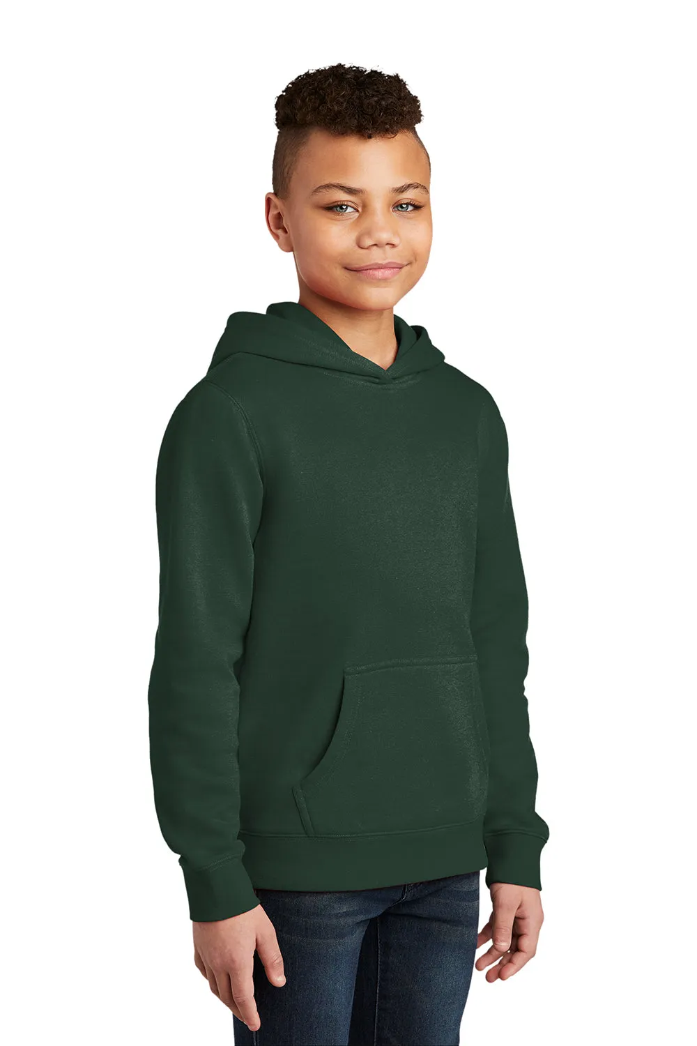 District Youth Very Important Fleece Hooded Sweatshirt Hoodie w/ Pouch Pocket - Forest Green