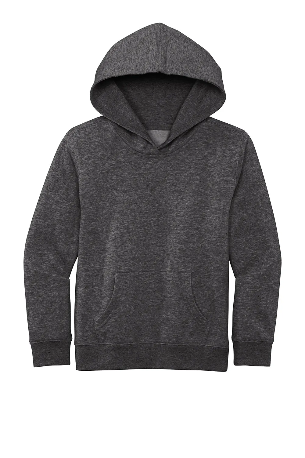 District Youth Very Important Fleece Hooded Sweatshirt Hoodie w/ Pouch Pocket - Heather Charcoal Grey