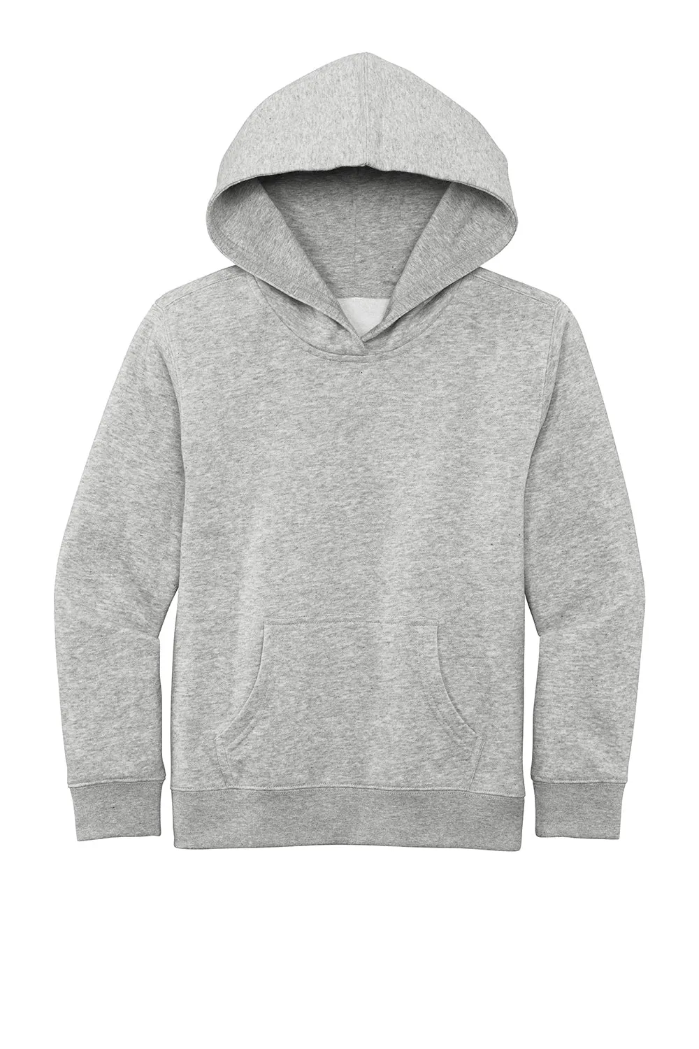 District Youth Very Important Fleece Hooded Sweatshirt Hoodie w/ Pouch Pocket - Heather Light Grey