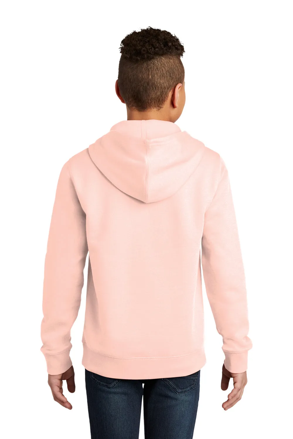 District Youth Very Important Fleece Hooded Sweatshirt Hoodie w/ Pouch Pocket - Rosewater Pink