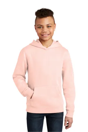 District Youth Very Important Fleece Hooded Sweatshirt Hoodie w/ Pouch Pocket - Rosewater Pink