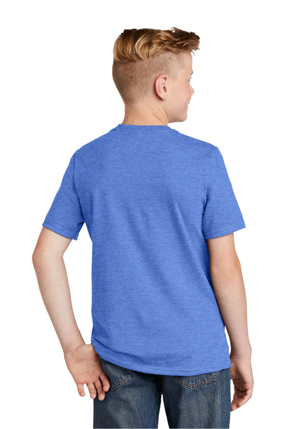 District Youth Very Important Short Sleeve Crewneck T-Shirt - Heather Royal Blue
