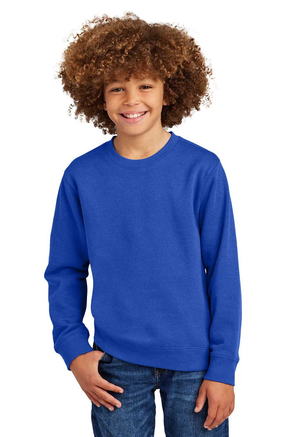 District Youth V.I.T. Fleece Crewneck Sweatshirt - Deep Royal Blue