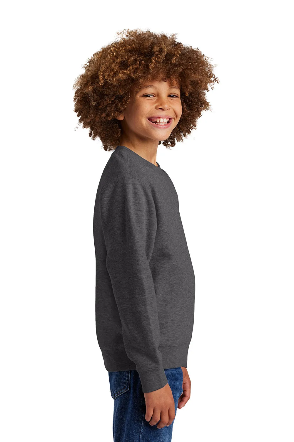 District Youth V.I.T. Fleece Crewneck Sweatshirt - Heather Charcoal Grey