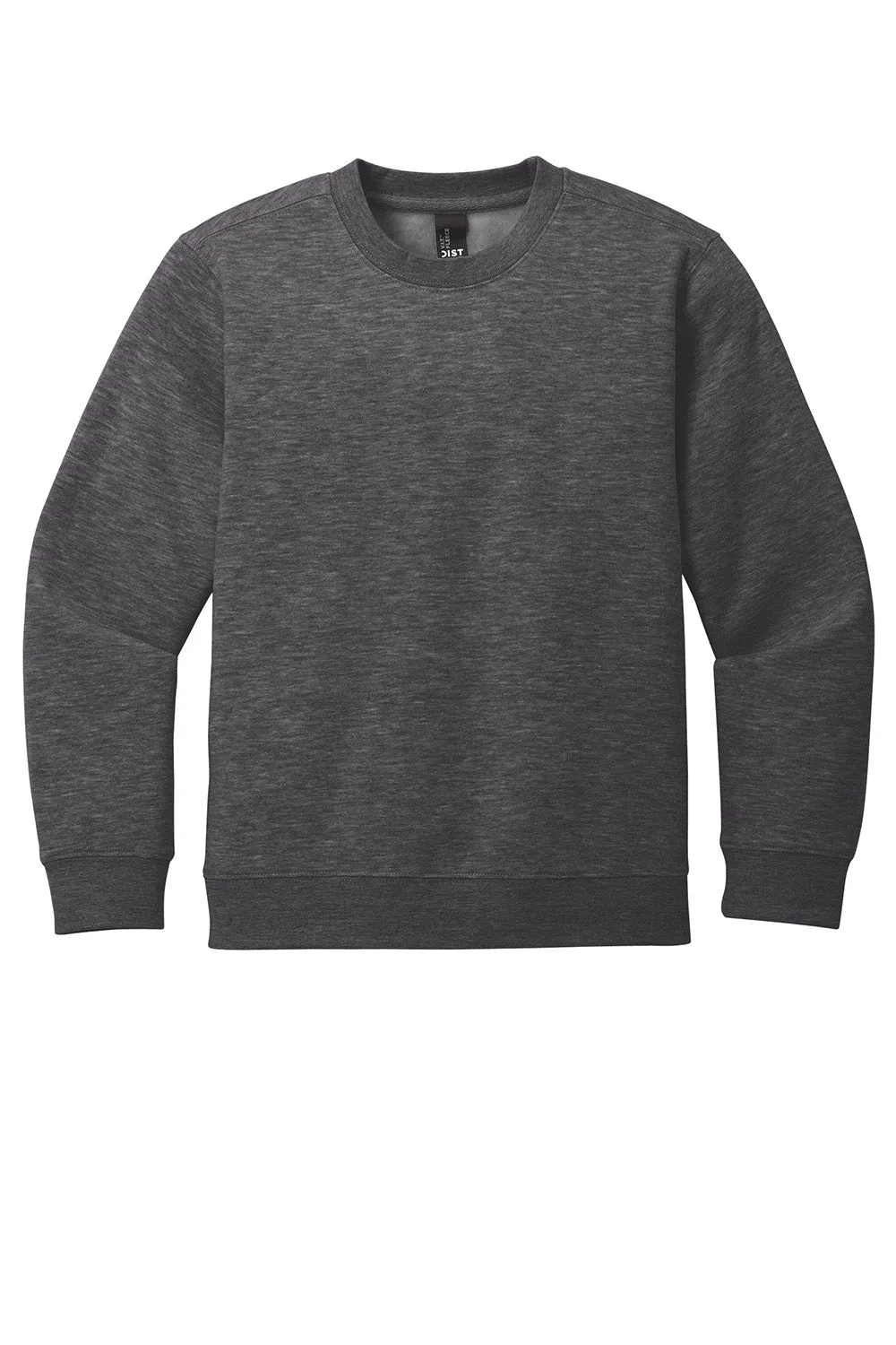 District Youth V.I.T. Fleece Crewneck Sweatshirt - Heather Charcoal Grey