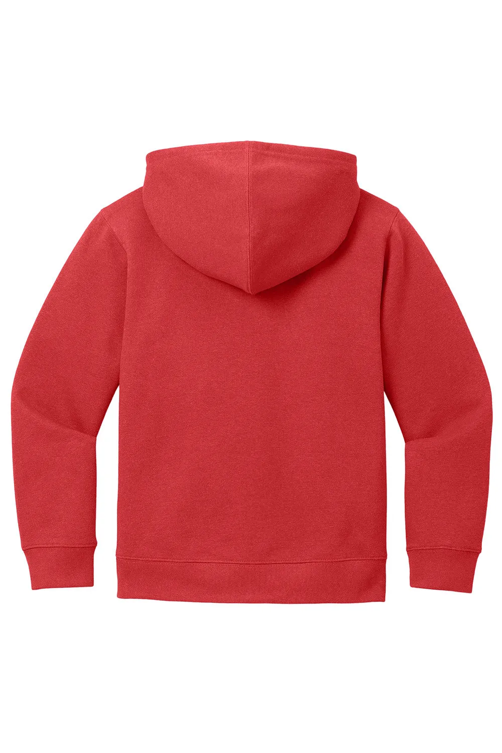 District Youth V.I.T. Fleece Full Zip Hooded Sweatshirt Hoodie w/ Pockets - Classic Red
