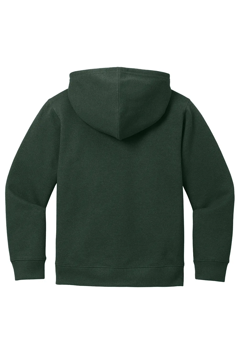 District Youth V.I.T. Fleece Full Zip Hooded Sweatshirt Hoodie w/ Pockets - Forest Green