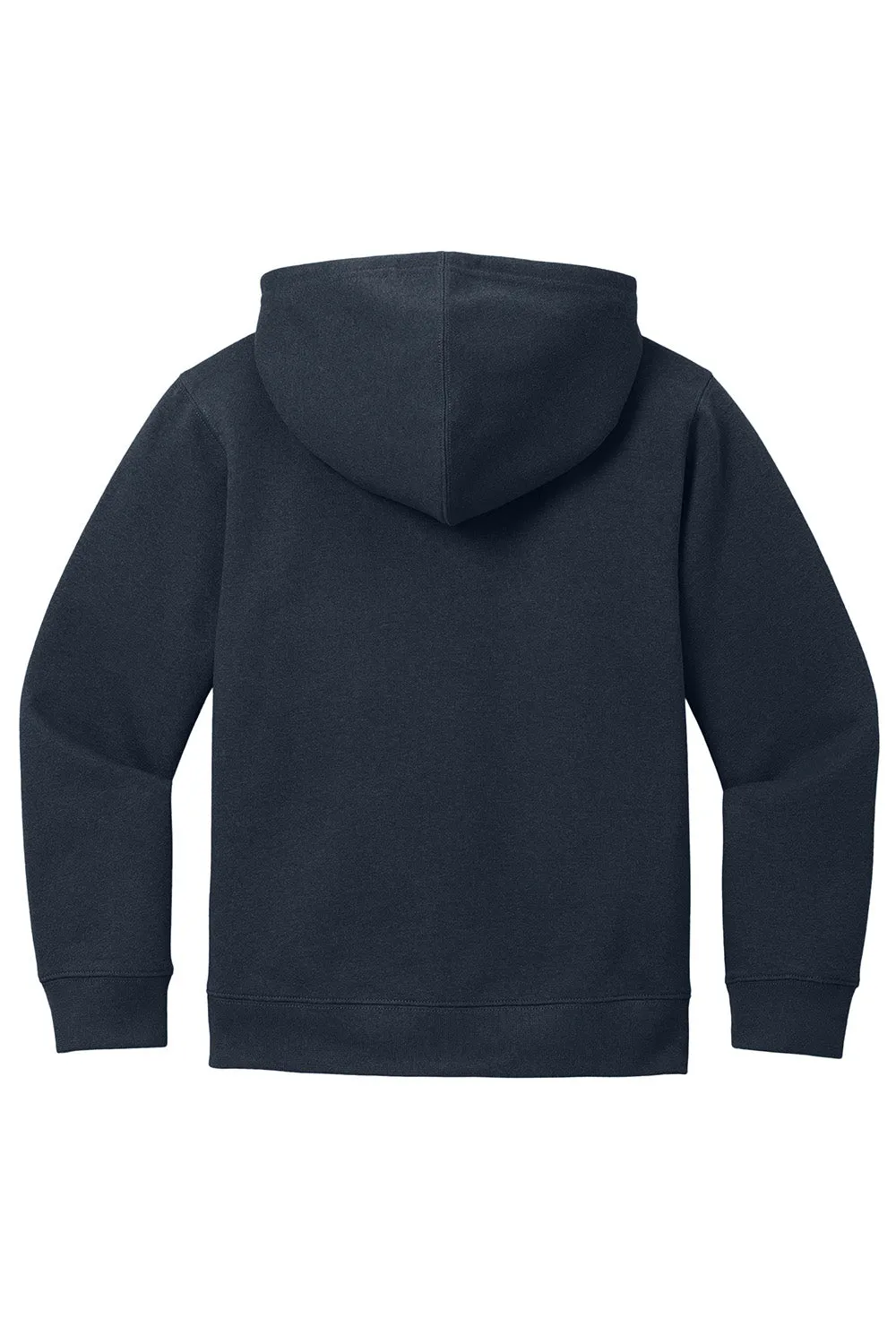 District Youth V.I.T. Fleece Full Zip Hooded Sweatshirt Hoodie w/ Pockets - New Navy Blue