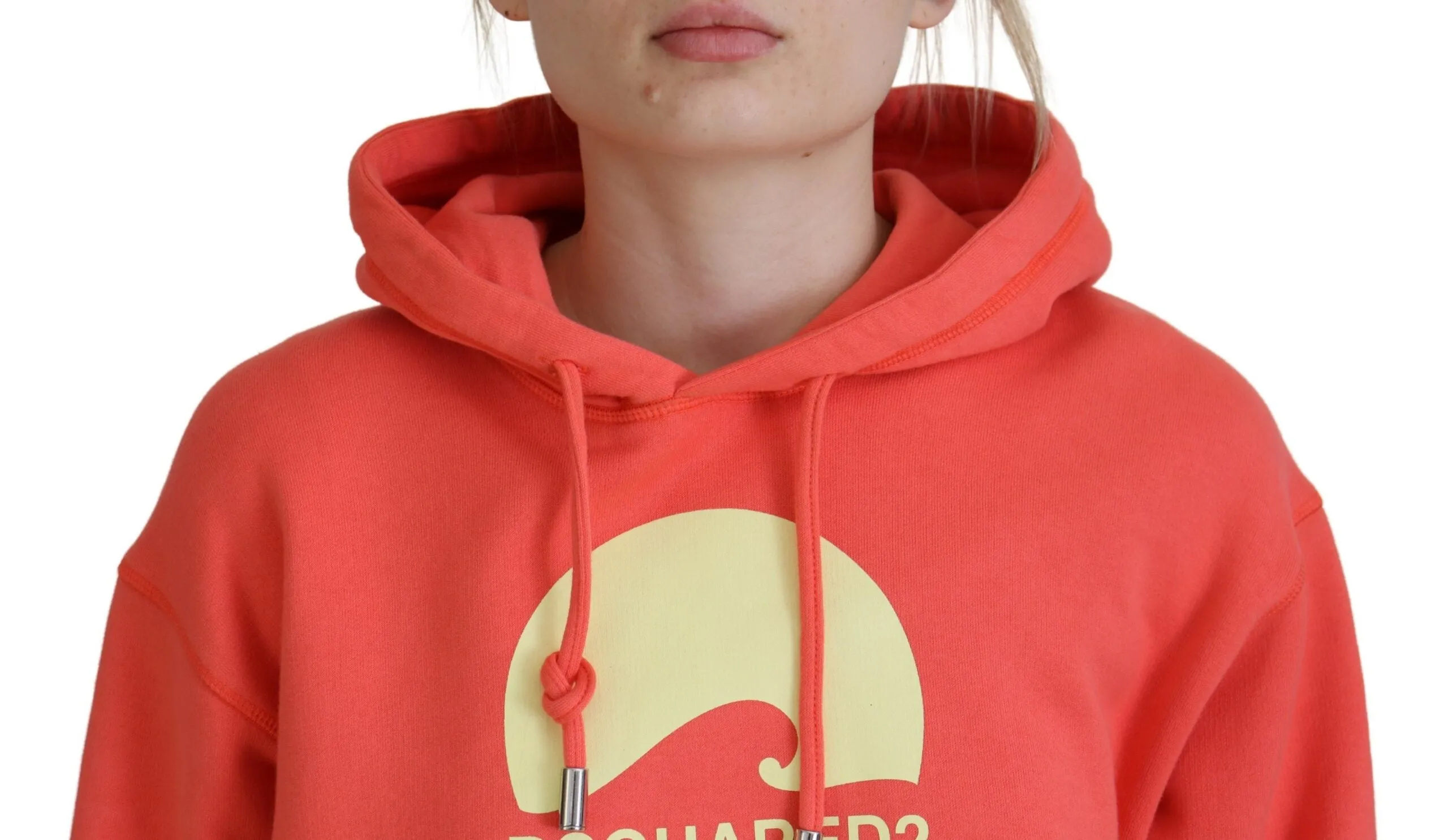 Dsquared² Logo Print Cotton Hoodie Sweatshirt Women's Sweater (Pre-Owned)