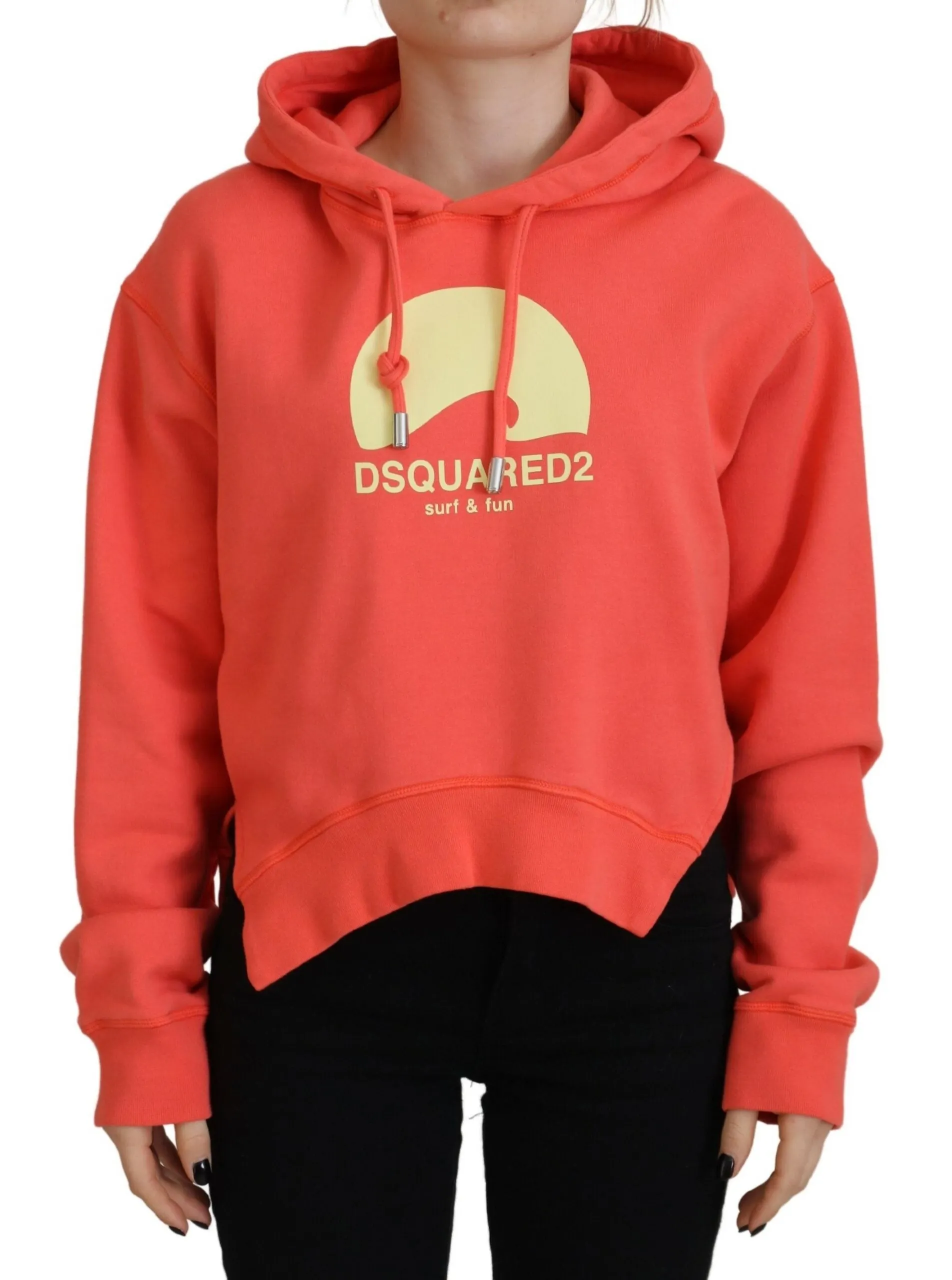 Dsquared² Logo Print Cotton Hoodie Sweatshirt Women's Sweater (Pre-Owned)