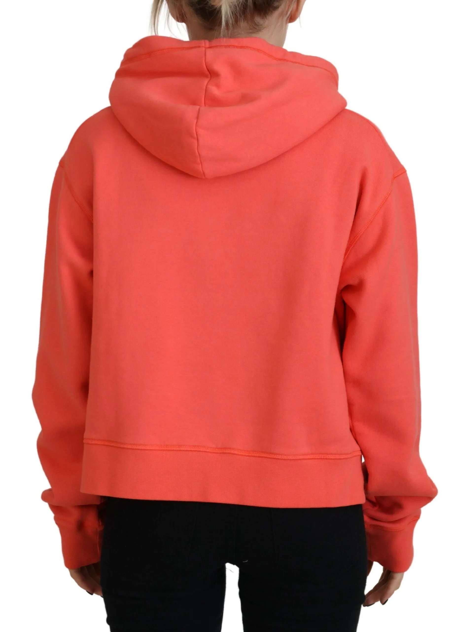Dsquared² Logo Print Cotton Hoodie Sweatshirt Women's Sweater (Pre-Owned)