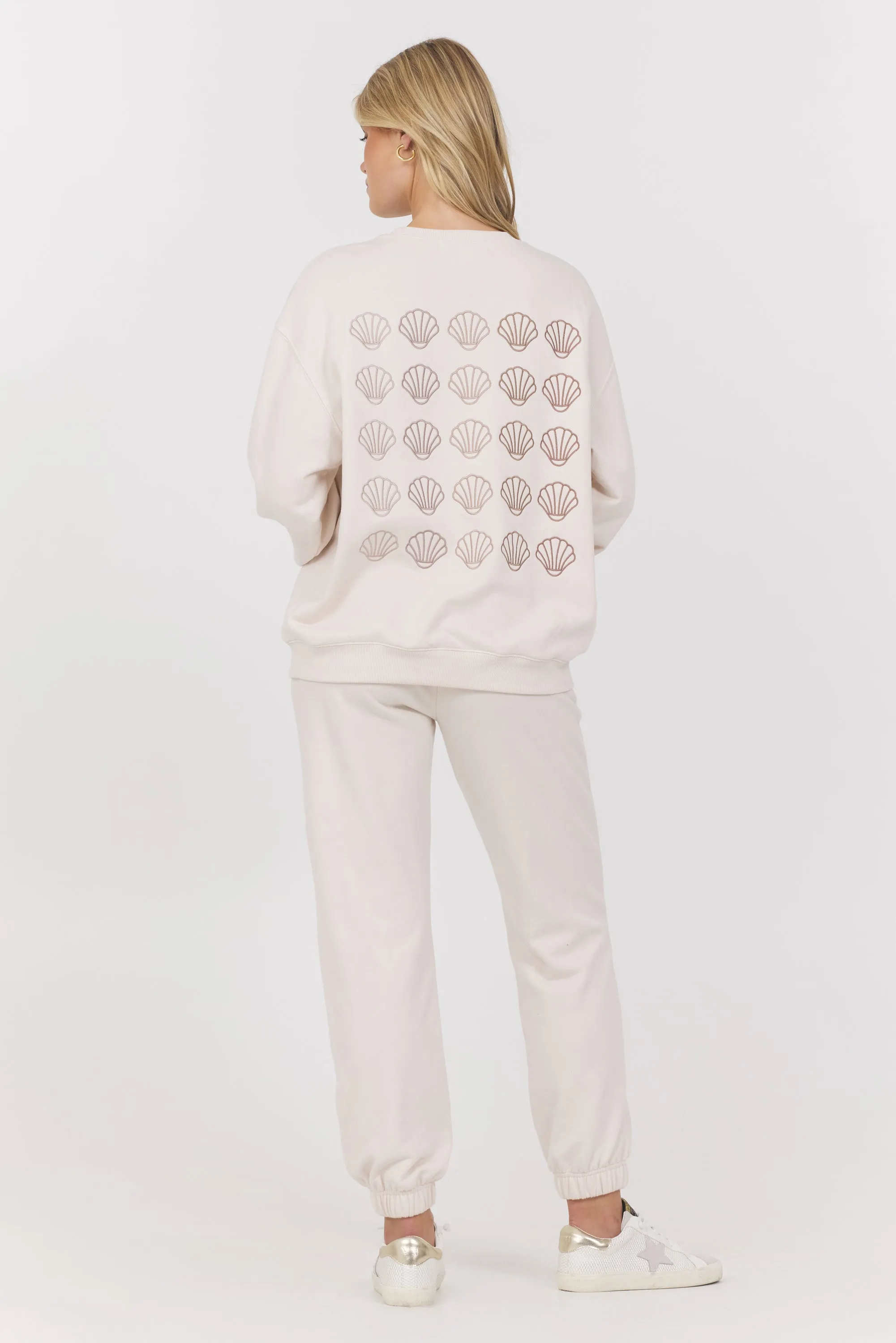 Embroidered French Terry Crew