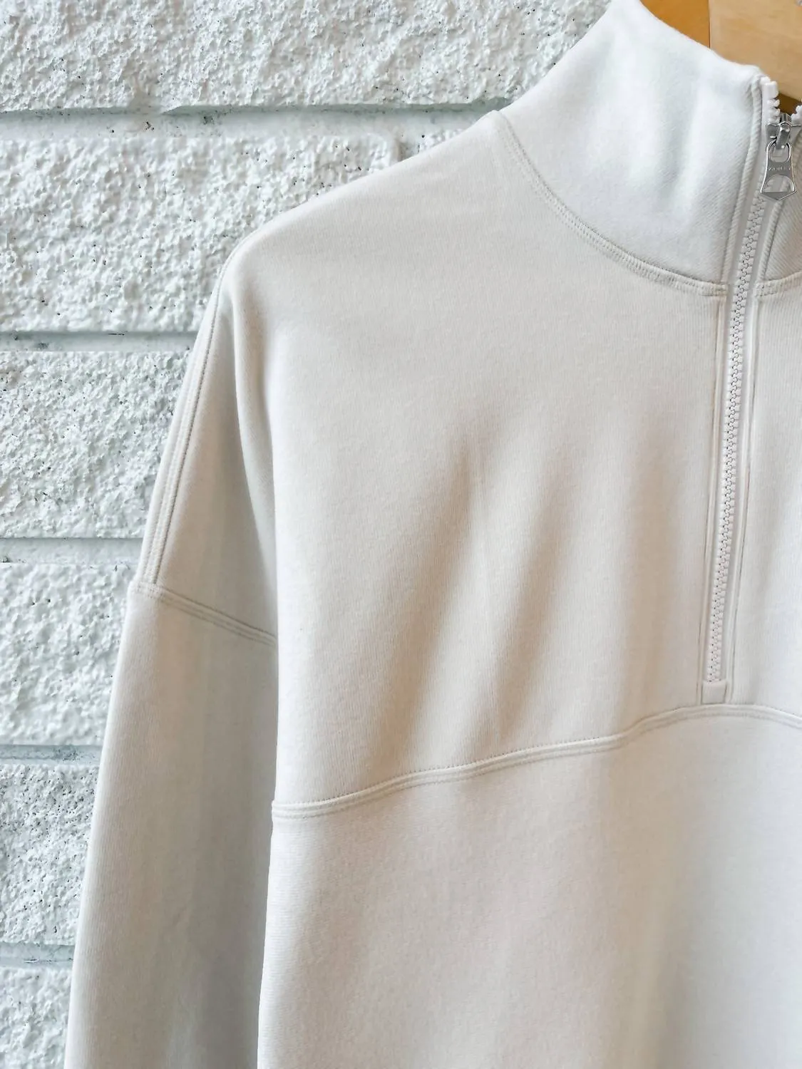 Erina Half Zip Midlayer In Cement Marl