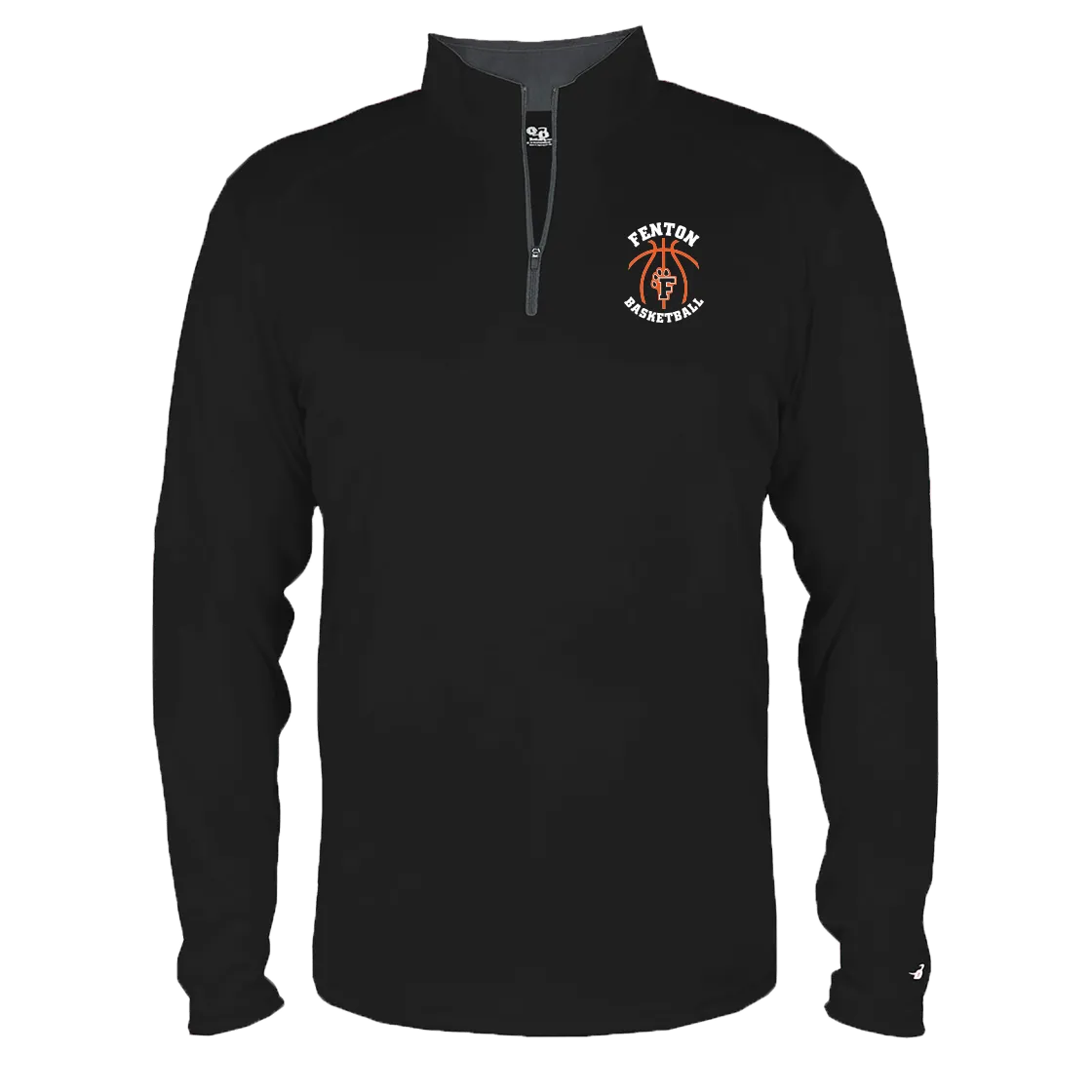 Fenton Basketball - Black - 1/4 Zip Pullover