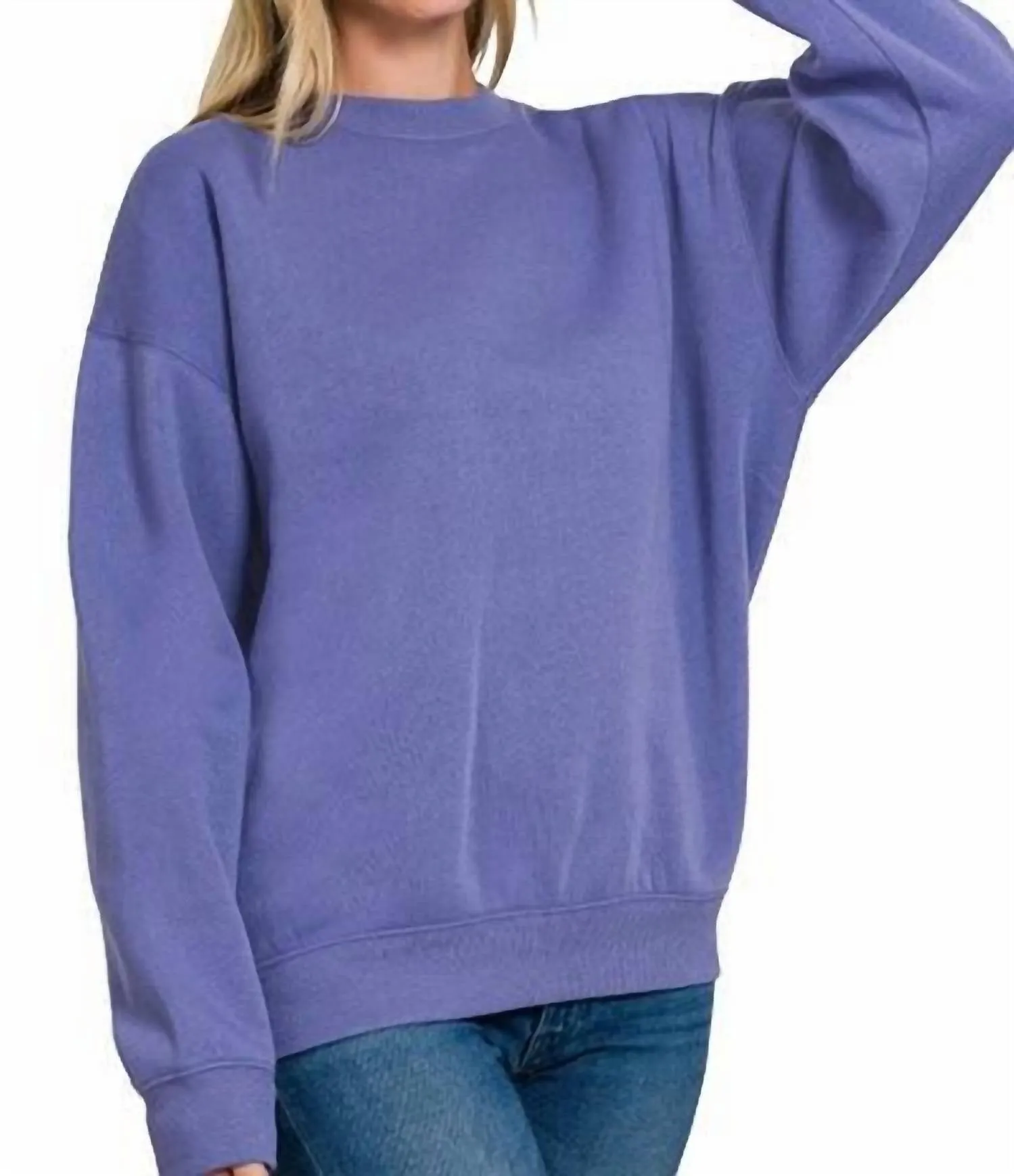 Fleece Sweatshirt In Blue
