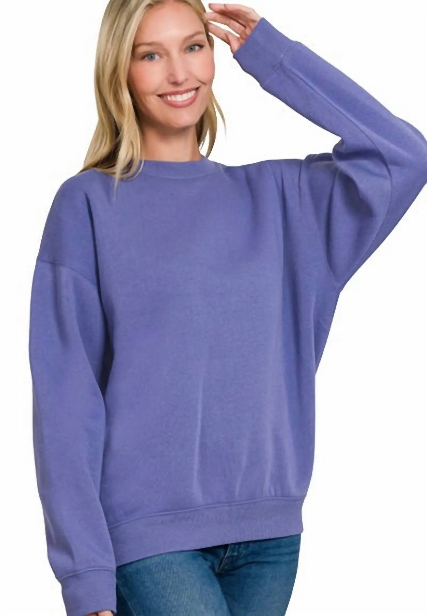 Fleece Sweatshirt In Blue