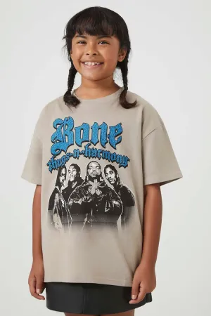 Forever 21 Girls Bone Thugs-N-Harmony T-Shirt (Kids) Tan/Multi Forever 21