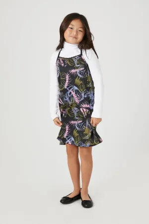 Forever 21 Girls Butterfly Print Cami Dress (Kids) Black/Multi Forever 21