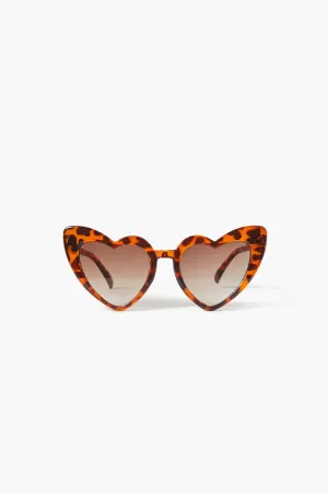 Forever 21 Girls Heart Frame Sunglasses (Kids) Brown Forever 21