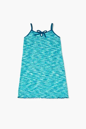 Forever 21 Girls Lettuce-Edge Cami Dress (Kids) Green/Multi Forever 21