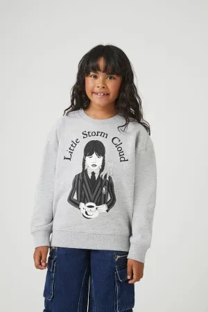 Forever 21 Girls Little Storm Cloud Pullover (Kids) Grey/Multi Forever 21