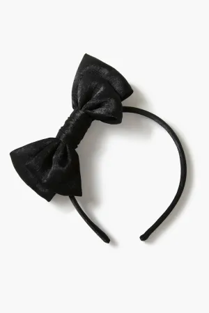 Forever 21 Girls Oversized Bow Headband (Kids) Black Forever 21
