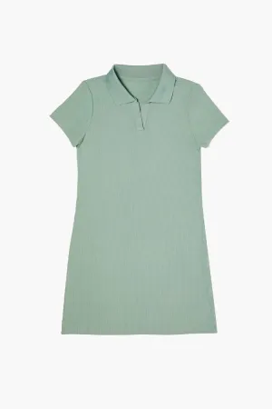 Forever 21 Girls Polo Shirt Dress (Kids) Green Forever 21