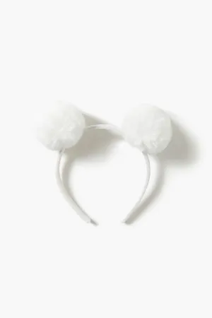 Forever 21 Girls Pom Pom Headband (Kids) Cream Forever 21