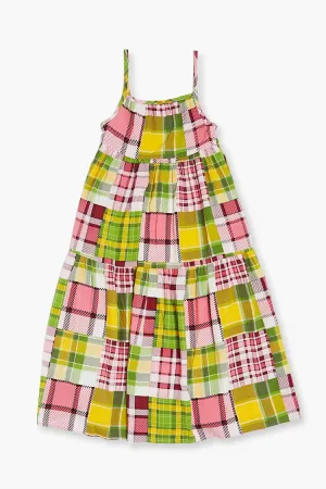 Forever 21 Girls Reworked Plaid Dress (Kids) Mauve/Multi Forever 21